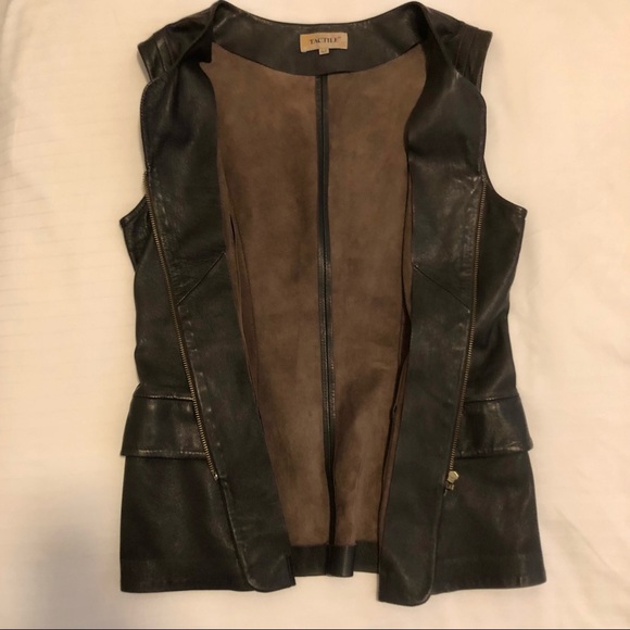 LEATHER VEST - Picture 6 of 10